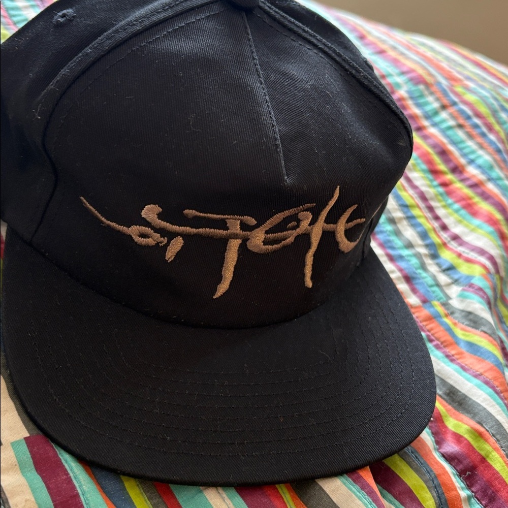 Travis Scott Utopia A4 Black Adjustable Snapback Cap Hat One Size bnot